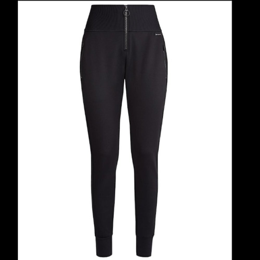 Sweaty Betty Flex Cuffed Front Zip Joggers Sweatpants Black Size XS